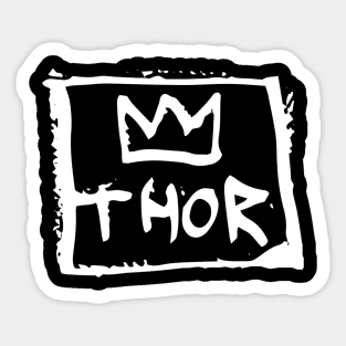 Thor Crown Doddle White Sticker